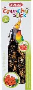 Корма и витамины для птиц Zolux Crunchy Stick large parrots currant / rowan 115 g