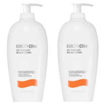 Set of nourishing body lotions for dry skin Duo Oil Therapy Baume Corps (Nutri-Replenishing Body Treatment) 2 x 400 ml