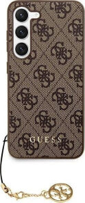 Guess Guess 4G Charms Collection - Etui Samsung Galaxy S24 Ultra (brązowy)