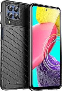 Hurtel Thunder Case elastyczne pancerne etui pokrowiec Samsung Galaxy M53 5G czarny