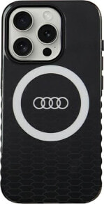 Купить чехлы для смартфонов Audi: Audi Audi IML Big Logo MagSafe Case iPhone 15 Pro 6.1" czarny/black hardcase AU-IMLMIP15P-Q5/D2-BK