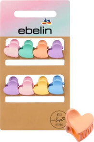 Купить заколки для волос ebelin: Mini Haarclips Herzform bunt, 8 St