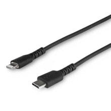 Кабели для зарядки, компьютерные разъемы и переходники starTech.com RUSBCLTMM1MB дата-кабель мобильных телефонов Черный USB C Lightning 1 m