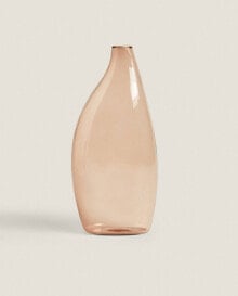 Pink glass vase