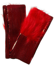 Купить женские перчатки и варежки Adrienne Landau: Adrienne Landau Metallic Gloves Women's Red