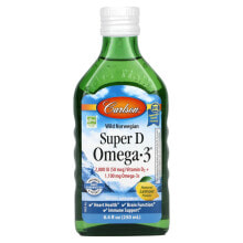 Fish oil and Omega 3, 6, 9 carlson, Wild Norwegian, Super D Omega-3, Natural Lemon , 8.4 fl oz (250 ml)