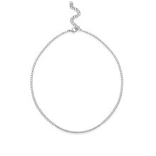 Женские ювелирные колье elegant silver necklace with cubic cubes RZC038
