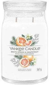 Duftkerze im Glas mit 2 Dochten Weiße Fichte und Grapefruit - Yankee Candle Singnature