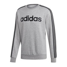 Мужской свитшот спортивный серый с логотипом adidas Sweatshirt adidas Essentials 3 Stripes Crewneck Fleece M EI4902