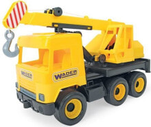 Игрушечные машинки и техника для мальчиков wader Middle truck - Yellow crane (234559)
