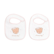 KIKKABOO Set Of 2 Baberos Rizo+Pique Dream Big