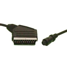 EUROCONNEX Male 8P Mini Din Male Vhs Scart Cable 15 m