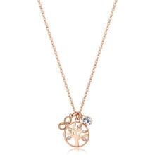 Колье bronze necklace Tree of Life with crystals BHKL02 (chain, pendants)