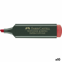 Highlighter Faber-Castell 154821 Red 10 Pieces (10 Units)