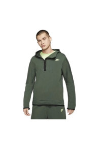 Sportswear Tech Fleece 1/2-zip Hoodie Erkek Sweatshirt - Yeşil #cz9899-337