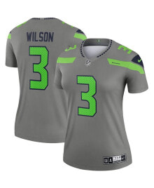 Nike women's Russell Wilson Gray Seattle Seahawks Inverted Legend Jersey