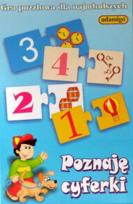 Развивающие настольные игры для детей adamigo Puzzle Game Meet the Numbers - 5598