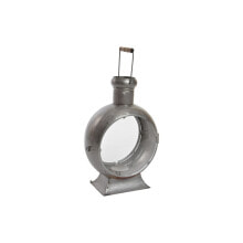 Lantern DKD Home Decor Aged finish Silver Metal Crystal Vintage 37 x 22 x 55 cm