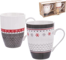 Orion Kubek porcelanowy, zestaw kubków, na prezent, 2 sztuki, 340 ml