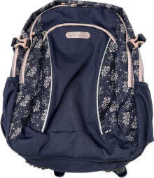 Herlitz Ultimate Blossom Schulranzen Rucksack dunkelblau / rosa