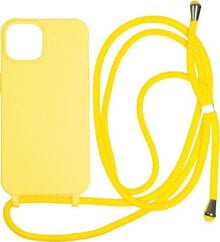 MOBILE ORIGIN Etui Lanyard Yellow - iPhone 14