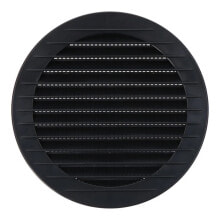 EDM Round ventilation grille recessed with mosquito net ABS 125 mm