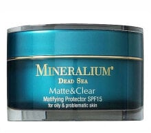 Mattierende und schützende Gesichtscreme für fettige und Problemhaut SPF 15 - Mineralium Matte&Clear Matifying Protector SPF15