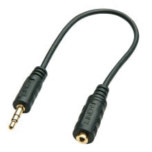 Lindy 35699 аудио кабель 20 m 3,5 мм 2,5мм Черный