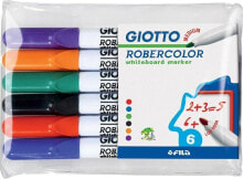 Купить фломастеры для детей GIOTTO: Giotto Marker suchościeralny 6 kolorów GIOTTO