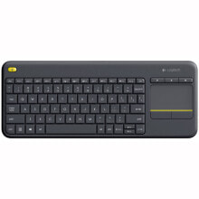 Клавиатуры logitech K400 Plus клавиатура Беспроводной RF QWERTY Испанский Черный 920-007137