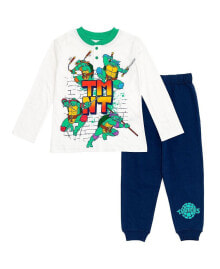 Купить детские комплекты и форма для мальчиков Teenage Mutant Ninja Turtles: Boys Henley T-Shirt and French Terry Pants Outfit Set to (2T - 14-16)