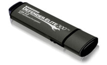 Kanguru Defender Elite300, 128 ГБ, 128 ГБ, USB Type-A, 3,2 поколения 1 (3,1 поколения 1), Крышка, 22 г, Черный, Серый