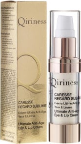 Feuchtigkeitsspendende Anti-Aging Gesichtscreme für Augenpartie und Lippen - Qiriness Caresse Regard Sublime