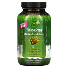 Ginkgo Smart, Maximum Focus & Memory, 60 Liquid Soft-Gels