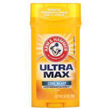Дезодоранты арм энд Хаммер, UltraMax, твердый дезодорант-антиперспирант для мужчин, свежий аромат, 73 г (2,6 унции)