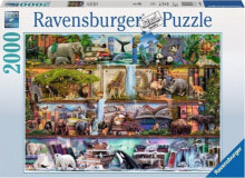 Ravensburger Puzzle 2000 elementów - Królestwo dzikich zwierząt