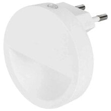 EDM Round LED Night Light With Visor 0.5W 5 Lumens 4000K