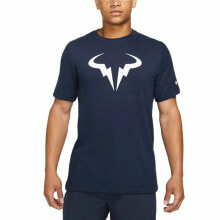 Men’s Short Sleeve T-Shirt Nike Court Dri-FIT Rafa Blue