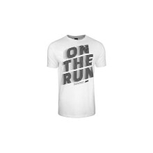 Мужские спортивные футболки мужская спортивная футболка белая с надписью Monotox ON The Run
