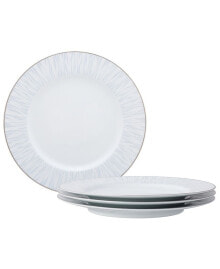 Noritake glacier Platinum Set of 4 Dinner Plates, Service For 4