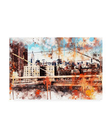 Trademark Global philippe Hugonnard NYC Watercolor Collection - Manhattan View Canvas Art - 36.5