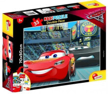 Детские развивающие пазлы lisciani Puzzle dwustronne 35 elementów Maxi Cars 3 Go! Go! Go! (304-60665)