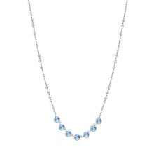 Ювелирные колье lovely Symphonia Blue Crystal Necklace BYM134