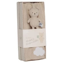 JABADABADO Gift Kit Beige Blanket & Pacifier Buddy Teddy