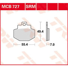 TRW Scooter Benelli Adiva 125 02 Sintered Rear Brake Pads