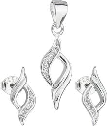 Наборы женских ювелирных украшений jewelry set of earrings and pendant 19013.1