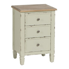 Nightstand Beige Natural Fir wood DMF 45 x 35 x 65 cm