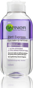 Means for cleansing and removing makeup garnier Eye Makeup Remover Garnier Skin Naturals 2 w 1 Express 125 ml