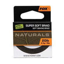 FOX INTERNATIONAL Naturals Soft Braid Hooklength 20 m Carpfishing Line