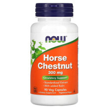 Растительные экстракты и настойки nOW Foods, Horse Chestnut, 300 mg, 90 Veg Capsules